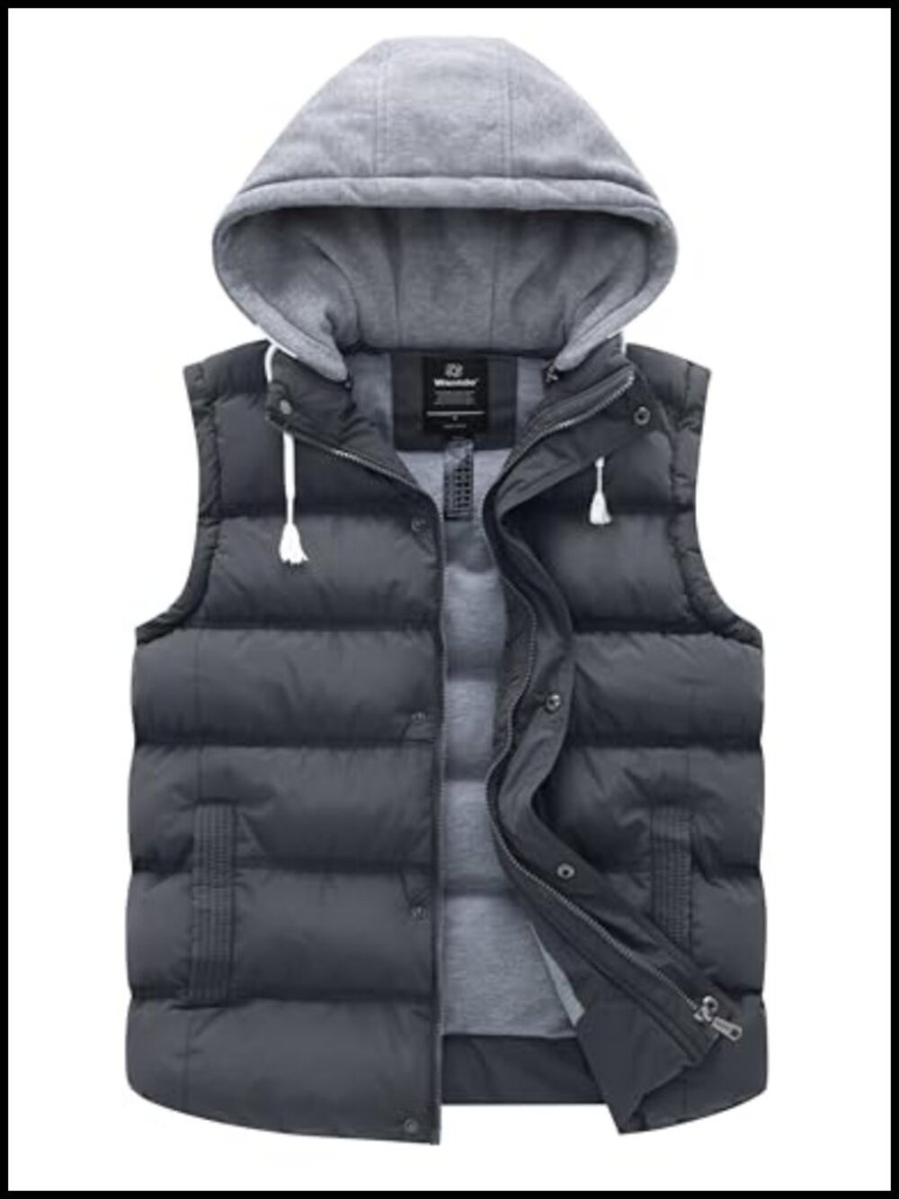 Women's Quilted Puffer Vest Hooded Warm Winter Outerwear Sleeveless
